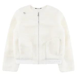 데상트 여성 셰르파 패딩 자켓 SP422SPDO9IVY