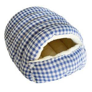 고양이 강아지 집 실내 침대 스너글 겨울 작은 blue 아늑하고 애완 침낭 동물 밀폐형 색 부드럽고