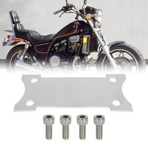 혼다 호환 V45 마그나 VF700c VF750c 섀도우 VT700c VT750c GL650 304 스테인리스 스틸 실버용 WIKIB 포크 브레이스 서포트 키트 모터사이클 프론트 세이버 가드