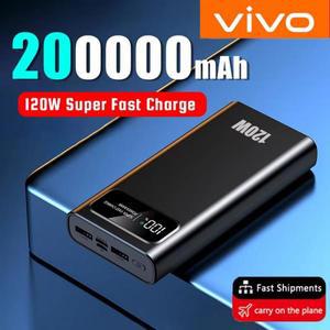 VIVO 200000mAh 초대용량 120W 초고속 충전 보조배터리 아이폰 샤오미 삼성용
