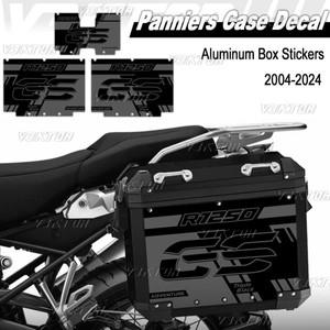 트리플 블랙 R1200GS R 1200 GS ADV 2004-2024 2023 알루미늄 합금 박스 스티커 오토바이 사이드 슈트 케이