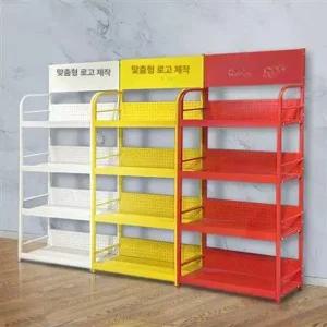 매점 과자 선반 진열대 간식 편의점 디스플레이