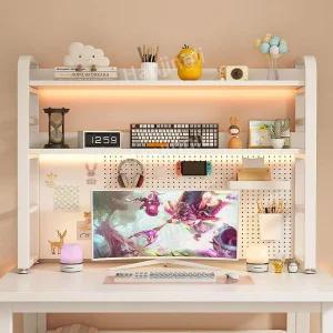 타공판 책장 책상 천공판 다층 학생용 사무실 서재 테이블 데스크탑 컴퓨터 일반형 선반