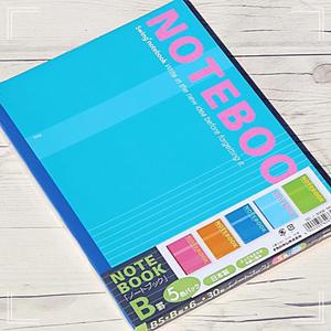 클린도매 나카바야시 B5 30매 유선노트 5권/팩 6mm SD-306B-5P 공책 일본 대학 학생 고급 수입