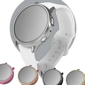 (올핀)갤럭시워치 액티브2 40mm 메탈 쉴드 케이스 풀커버 강화유리