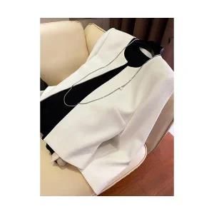 여자 정장 자켓 엘레강스 화이트 스몰 코트 가을 추동 쇼트 톱 원픽4