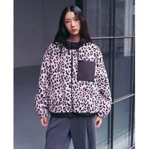 [LAP][LAP 랩] 호피 퀼팅 뽀글이 무스탕 점퍼 AQ4MZA60
