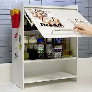 슬라이딩 플랩도어 찬장 식탁정리함