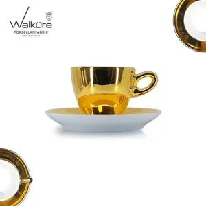 [발퀴레] 알타 카푸치노 커피잔 세트 golden