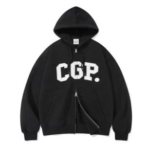 코드그라피 CGP 아치 로고 후드 집업 BB CBDWUTC100 BK DG
