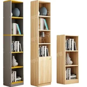 틈새책장 슬림책장 폭좁은책장 5단 6도어 책꽂이 30Cm 선반
