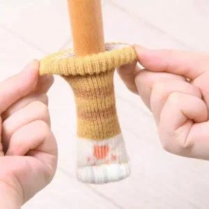 소음방지 고양이 의자발커버 4P 야옹이 의자양말