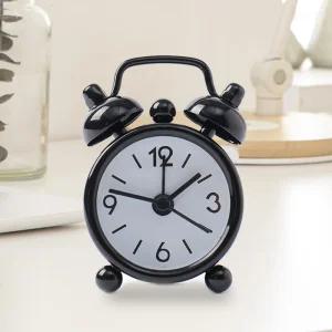 미니 엣지 알람 탁상 시계 2p세트 블랙 자명종 디자인 가구소품