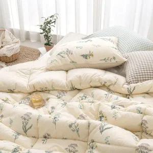 갤러리아 리빙홈 자연에 내추럴 광목 순면 차렵 이불세트 Q 이불 베개커버