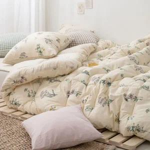 갤러리아 리빙홈 자연에 내추럴 광목 순면 차렵 침구세트 Q 이불 패드 베개