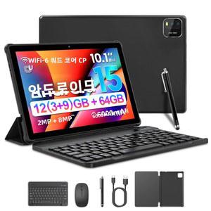 BAKEN 10인치 안드 쿼드코어 RAM 태블릿 15 저장공간 64GB 800 WIFI 카메라 듀얼 12GB 프로세서 1280 5G