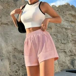하이웨스트 여름바지 3부 키작녀 핫팬츠 반바지 키작