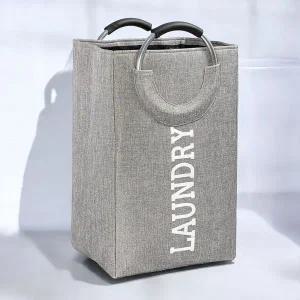 게더릭 런드리 사각 패브릭 수납함 (그레이)