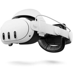 Aubika 2025 메타 오큘러스 퀘스트 3/3S, 2-in-1 모드(헤일로 & 엘리트) VR 헤드셋 액세서리를 위한 새로운 하이브리드 헤드스트랩, 10000mah 마그네틱 핫 스왑, 20W 고속 충전, 조절 가능 및 편안한 스트랩