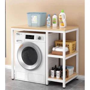 튼튼한 철제 드럼세탁기 프레임 건조기 거치대 세탁실 수납장 선반 세탁기장