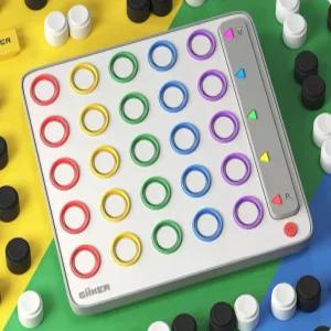 스마트 바둑 퍼즐 입체 오목 3d 옐로우 게임기 전자 틱택톡 가방 레몬 게임 보드게임