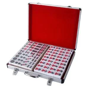 마작패 중국 칩 부속품 구성 2세트 마작기 42호 휴대용 주사위 테이블 전통 보드 고급