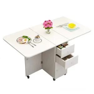 접이식 미니 식탁 수납형 원형 핀 주방 캐비닛 미니식탁 창고정리 수납