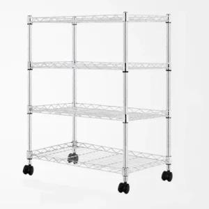 다용도실 베란다 4단 메탈 수납 정리대 조립선반 수납선반 랙 미니선반 틈새선반 앵글