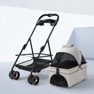 [골드스마일]솔크로니 애견유모차 경량 폴딩 반려동물 이동장 캐리