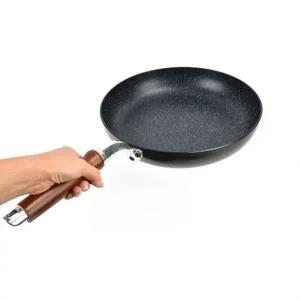 [골드스마일]후라이팬 30cm 업소용 우드손잡이 경질 가벼운후라이팬