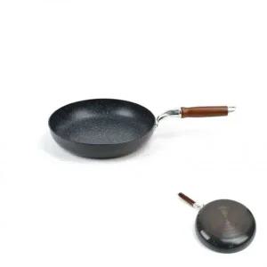 [골드스마일]후라이팬 28cm 업소용 우드손잡이 경질 가벼운후라이팬