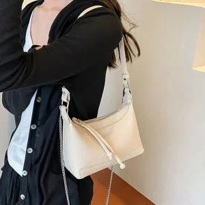 미니 크로스백 스트랩 숄더 겸용 곡선 디자인 가방
