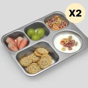 에브리윅 식판 3구 가정용 초등학생 어른 혼밥 3P