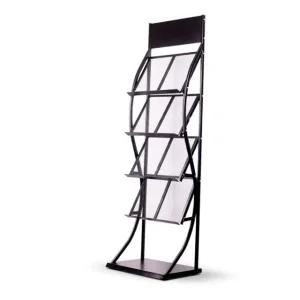 철제 4단 메쉬 전시대 8칸 잡지꽂이 팜플렛 카달로그 (WF73A6C)