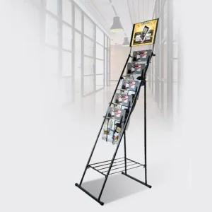5단 A형 잡지꽂이 팜플렛 홍보물 접이식 전시 거치대 (WF73A71)