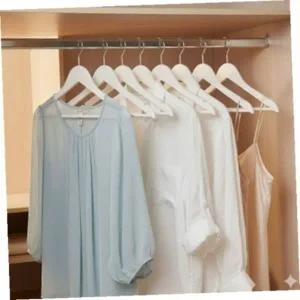 나무옷걸이 상의원목논슬립옷걸이화이트여성용옷걸이