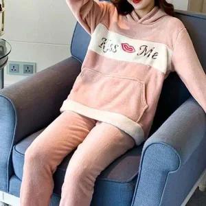 [셀러허브][라일리여성언더웨어] Rly LEA-B401 NEW 후드 수면잠옷 세트 (S42571353)