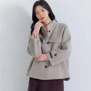 [지센] 2컬러 Z 셀렉션 울 하이넥 핸드메이드 자켓 LCJKNA23_P410376144