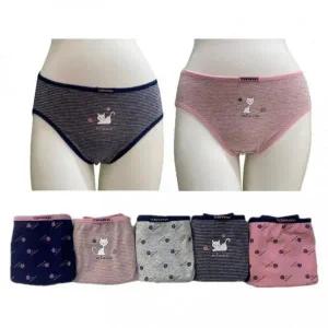 [셀러허브][라일리여성언더웨어] Rly (5매세트) 여자팬티세트 귀여운 고양이 캐릭터팬 (S42569553)