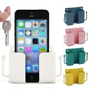 3P 수납 거치대 걸이 정리 리모컨 핸드폰 열쇠 접착식