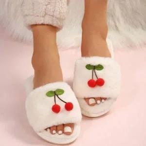 달링 체리 포근 털 슬리퍼 여성 실내화 실내슬리퍼 남성 겨울 신발 실내화 사무실 봄 여름 가을 캐릭터