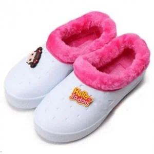 학교 안녕자두야 학생 털실내화 겨울만능실내화 아동