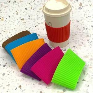 다회용 실리콘 컵 홀더 슬리브