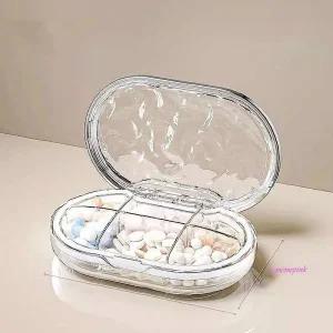 휴대용약통알약 함/4칸 케이스 투명 6칸 알약통 방수 보관통def346