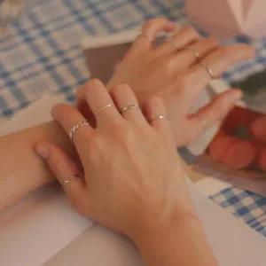 [골드스마일]20개 실반지세트 레이어드 여름패션 데일리 액세사리