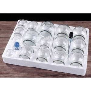 불부항 유리컵 한방 진공 가정용 부항 마사지 온열 세트 투명 단지 부항컵 업소 혈액순환 유리 부항기