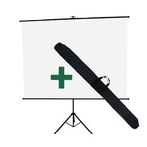 ex 휴대용 족자 + 삼각대 + 가방 세트 이동식 롤스크린 이동형 빔스크린 60인치 80인치 100인치