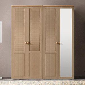 아씨방가구 멜로디 160cm 싱글+전신거울옷장