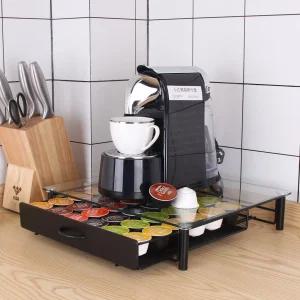 돌체구스토 호환 강화유리 서랍형 36구 (AD047-36) / 커피캡슐보관함