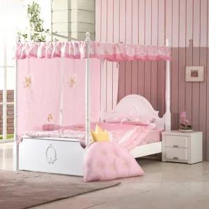 백설 공주 캐노피  슈퍼 초등 학생 벙커 어린이 공주 침대   라텍스매트 포함)